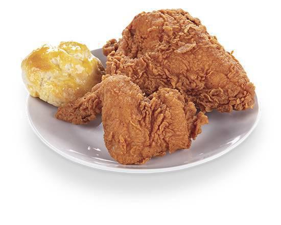 2 Piece White Chicken Meal · Our 2 pieces of chicken meal comes with a biscuit.