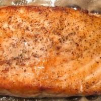 Grilled Salmon  · Fresh grilled salmon with butter and lemon or our Asian Sesame Glaze. Served with choice of ...