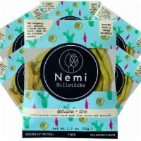 Nemi Holisticks: Spirulina Lime · Tangy lime meets earthy spirulina to create a perfect marriage of indulgence and healthy cru...