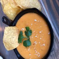 Housemade Chipotle Queso Dip and Chips · 