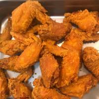 Fried Wings ( 6 pcs ) · Cooked wing of a chicken coated in sauce or seasoning.