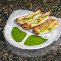 Bombay Sandwich · Grilled sandwich, vegetables, cheese, and house 
