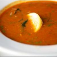 5. Vegetable Soup · Lentil based soup made with tomatoes, vegetables and a dash of spices and herbs.