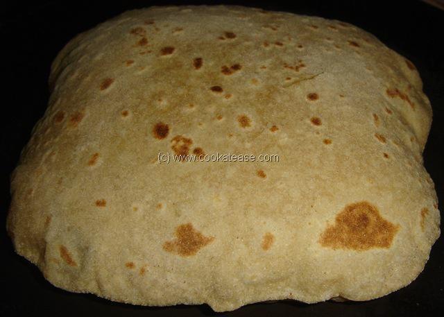 2. Plain Roti · Whole wheat bread baked in traditional clay oven. Freshly baked bread from tandoori clay oven.