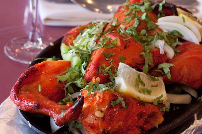 1. Tandoori Chicken · Chicken marinated in yogurt and spices, roasted in clay oven. Served with basmati rice.