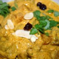5. Shahi Korma · Cooked with mild cream, almond and fruits. Served with basmati rice.