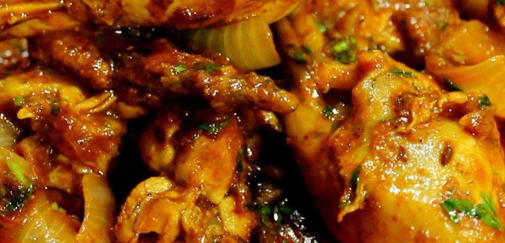 7. Masala Korahi · Cooked with onions, garlic ginger, coriander and spices masala sauce. Served with basmati rice.