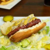 BYO Hot Dog · Famous kosher dog with your choice of fresh toppings.
