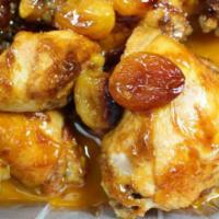Apricot Chicken · Frozen and Comes in an 8x6 tin