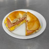 Taylor Ham and Egg Sandwich · Pork roll with egg. 