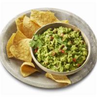 Guac + Chips · Crispy tortilla chips served with creamy guacamole!