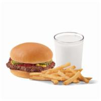 Hamburger Kids' Meal · One 100% beef patty served on a warm toasted bun.