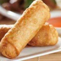 3 Pieces Egg Rolls  · Crispy dough filled with minced vegetables.