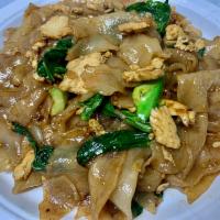 Pad See Ew · Pad see ew is also quite a popular stir-fried flat rice noodle with egg, Chinese broccoli in...