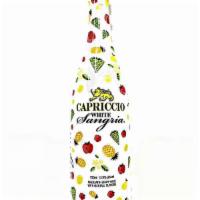 750 ml. Capriccio White Sangria · Must be 21 to purchase. 14.0% ABV. White sangria.