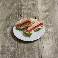 Turkey and Cheese Sandwich · Served with choice of bread, lettuce and tomato available.