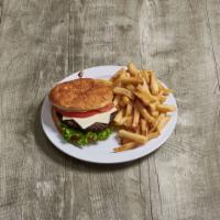 6 oz. Cheeseburger Platter · 100% pure ground beef.
