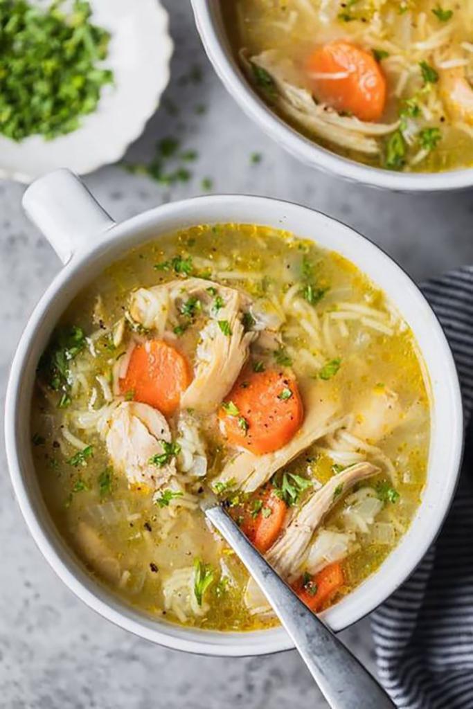 Chicken Soup + 1 Pita · 