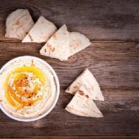 Hummus Half Tray Shallow+ 10 Pita · 