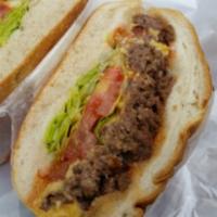 Chopped Cheeseburger · Includes lettuce, tomato, cheese, mayonnaise or mustard.