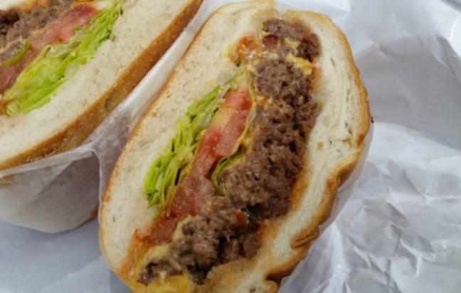 Chopped Cheeseburger · Includes lettuce, tomato, cheese, mayonnaise or mustard.