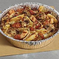 Chicken Carbonara  · Grilled chicken breast, smoked bacon, fresh onions and fresh mushrooms mixed with penne past...
