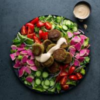 52. Falafel Over Salad · 