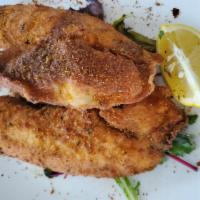 Tilapia · 2 pieces seasoned and prepared to perfection based on your preference of golden fried, saute...