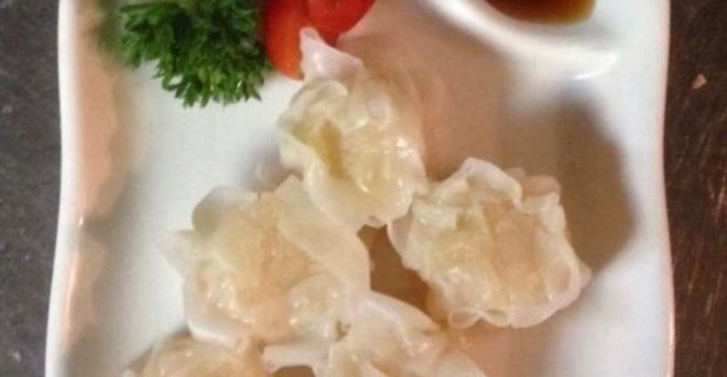 Shumai · Steamed Shimp Bits with vinegar dipping sauce.