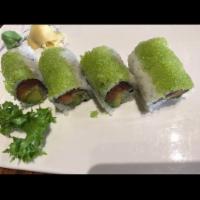 Wasabi Roll · Tuna, salmon, avocado, cucumber and wasabi tobiko.