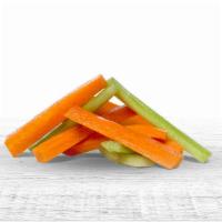 Carrots · Side of carrot sticks.