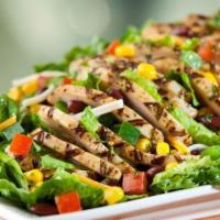 Grilled Chicken Salad · Romaine lettuce, tomato, onion and cucumber.