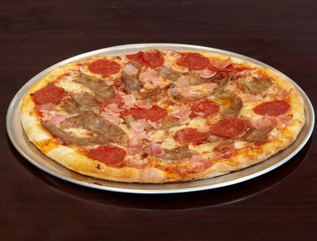 Meat Lovers Pizza · Ham, meatballs, sausage and pepperoni.