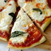 Lasagna Pizza · Ricotta, pecorino Romano, meat sauce and mozzarella cheese.