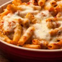 Baked Ziti · Smooth tube-shaped pasta. Cooked in an oven. 