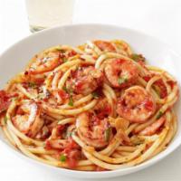 Shrimp Fra Diavolo · Shrimp in a spicy tomato sauce.