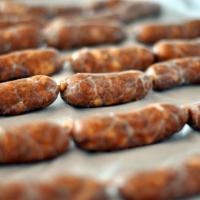Sausages · Seasoned ground meat that has been wrapped in a casing.