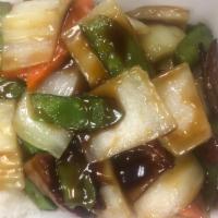 C4. Pork Chinese Vegetables Combo Plate · 