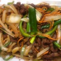 112. Shredded Beef with Hot and Spicy · 