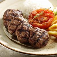 Kofte Kebab Entree · Beef meatball. Ground beef, garlic, and parsley.
