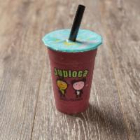 Amazing Acai · A berry blast of organic acai blender with Acai berry, banana and strawberry and blue berry.