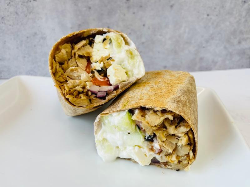V21 V-Greek(VG) · Choice of Protein, Tomato, Red Onions, Black Olives, Cucumbers,
Feta Cheese, and Tzatziki Sauce.