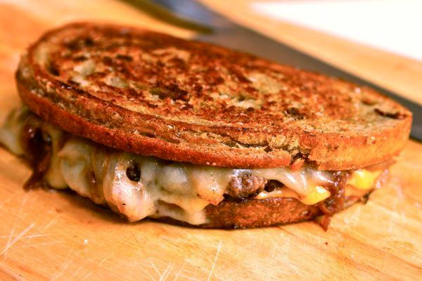 Tuesday: Patty Melt · 1 /4 lb. Hamburger patty with grilled onion & American, Swiss cheese on rye bread.