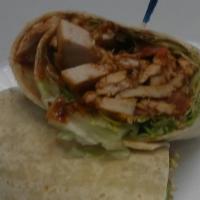 BBQ Chicken Wrap · Diced chicken breast, tomatoes, lettuce, shredded Monterey Jack cheese and BBQ sauce on your...