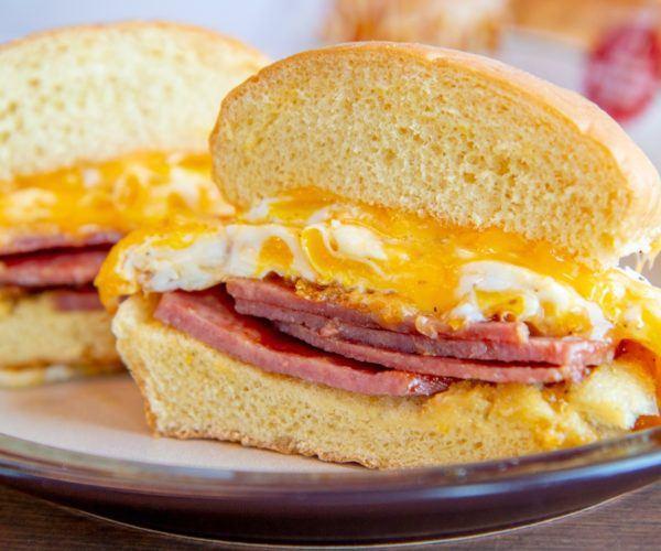 Breakfast Sandwich  · Two Eggs and your Choice of toppings on a Roll