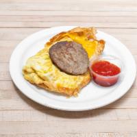 Croissant Breakfast Sandwich · Two Eggs and your choice of Toppings on a Croissant 