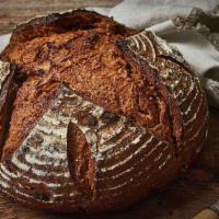 Pumpernickel Bread · Heavy slightly sweet rye bread made with sourdough
