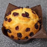 Cranberry Muffin · Yogurt muffin with tart cranberries inside