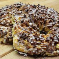 Pecan Ring · Coffee Danish ring made with Pecans and covered with sweet icing