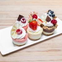 Assorted Cheese Cake · New York style single serve plain or flavored cheesecakes